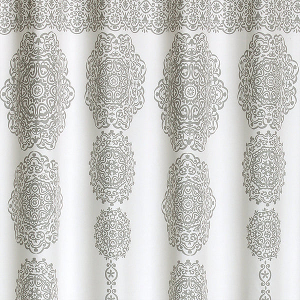 Stripe Medallion Shower Curtain