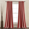 Julia Stripe Light Filtering Window Curtains Set