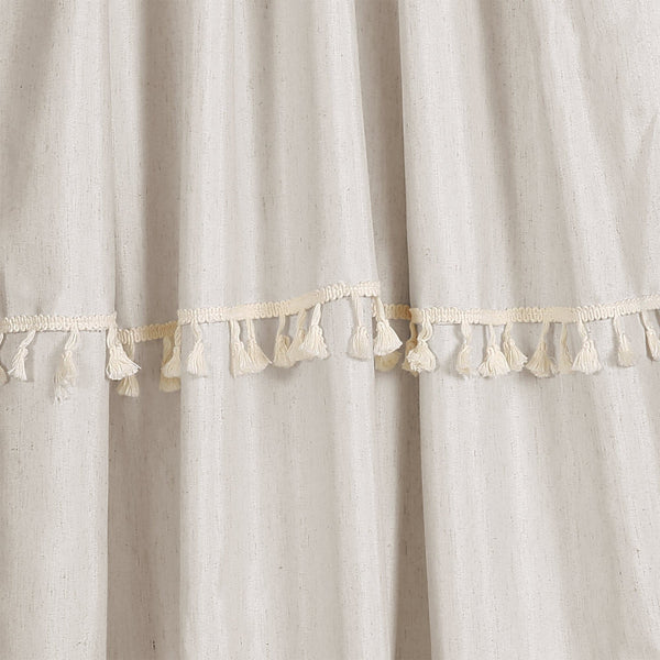Ivy Tassel Window Curtain Panel Set