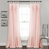 Lydia Ruffle Window Curtain Panel Set