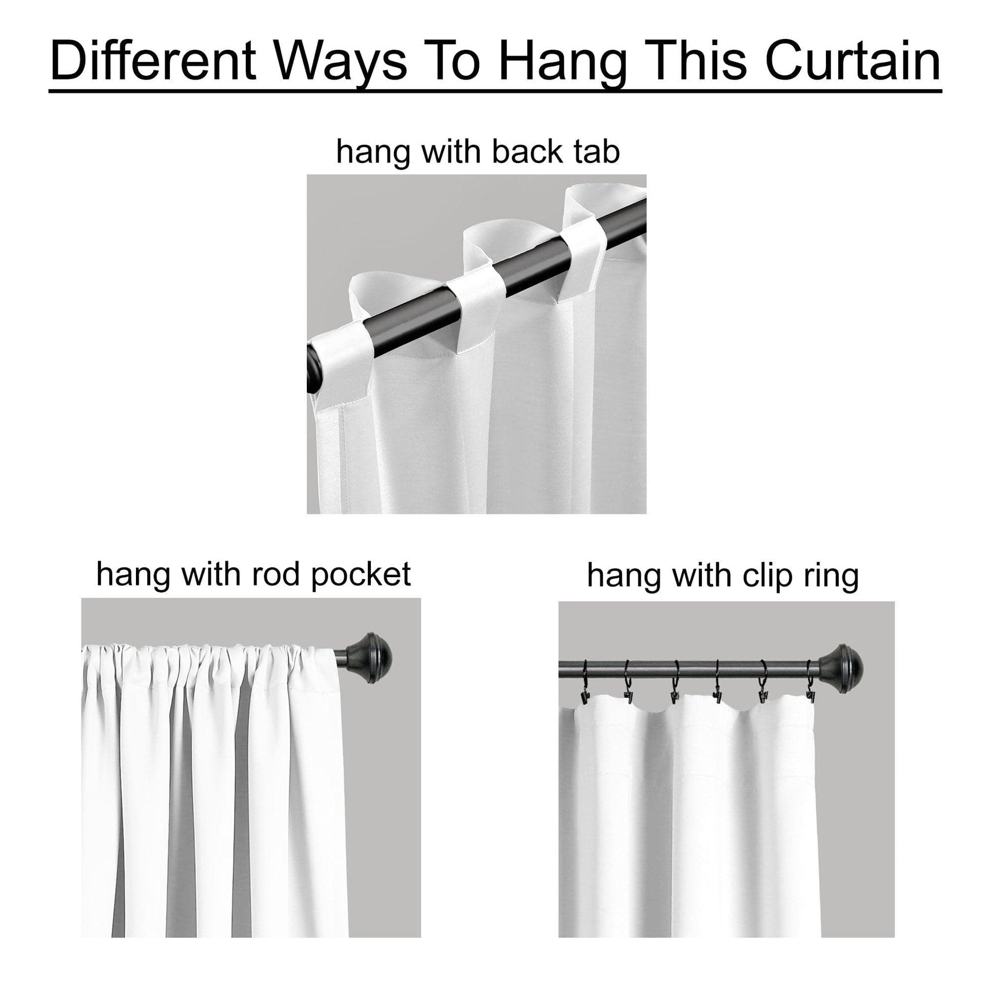 Farmhouse Vintage Stripe Recycled Cotton Blend Window Curtain Panel Set