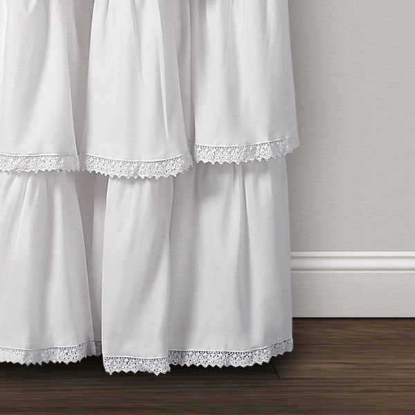 Lace Ruffle Window Curtain Panel