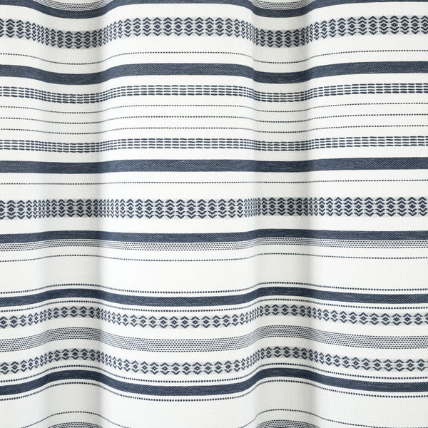 Urban Woven Yarn Dyed Recycled Cotton Blend Shower Curtain