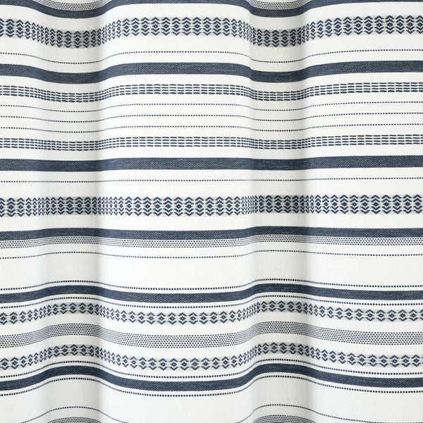 Urban Woven Yarn Dyed Recycled Cotton Blend Shower Curtain