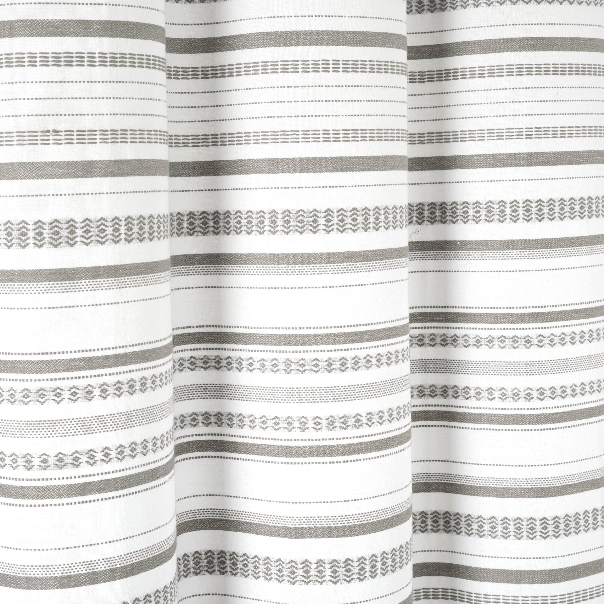 Urban Woven Yarn Dyed Recycled Cotton Blend Shower Curtain