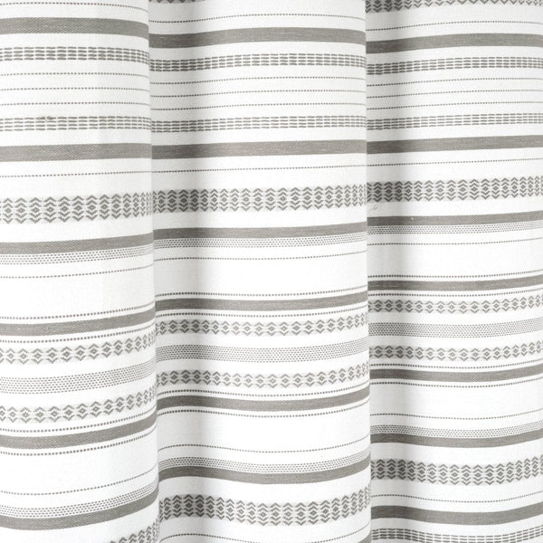 Urban Woven Yarn Dyed Recycled Cotton Blend Shower Curtain