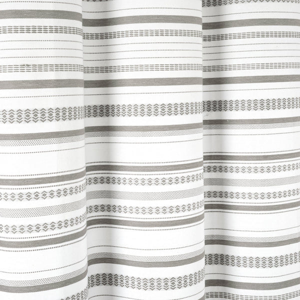 Urban Woven Yarn Dyed Recycled Cotton Blend Shower Curtain