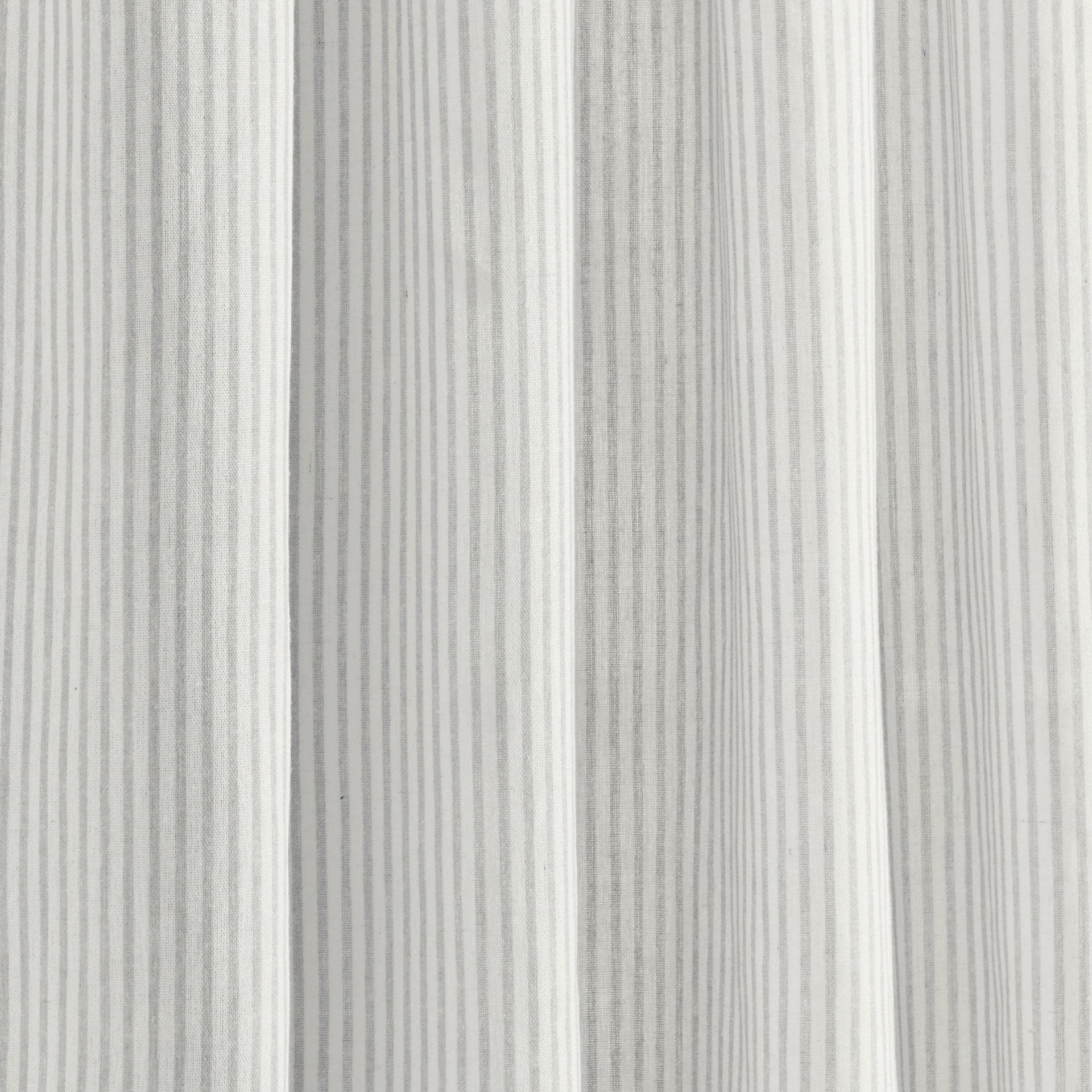 Farmhouse Stripe Reyna Ruffle Window Curtain Panel Set