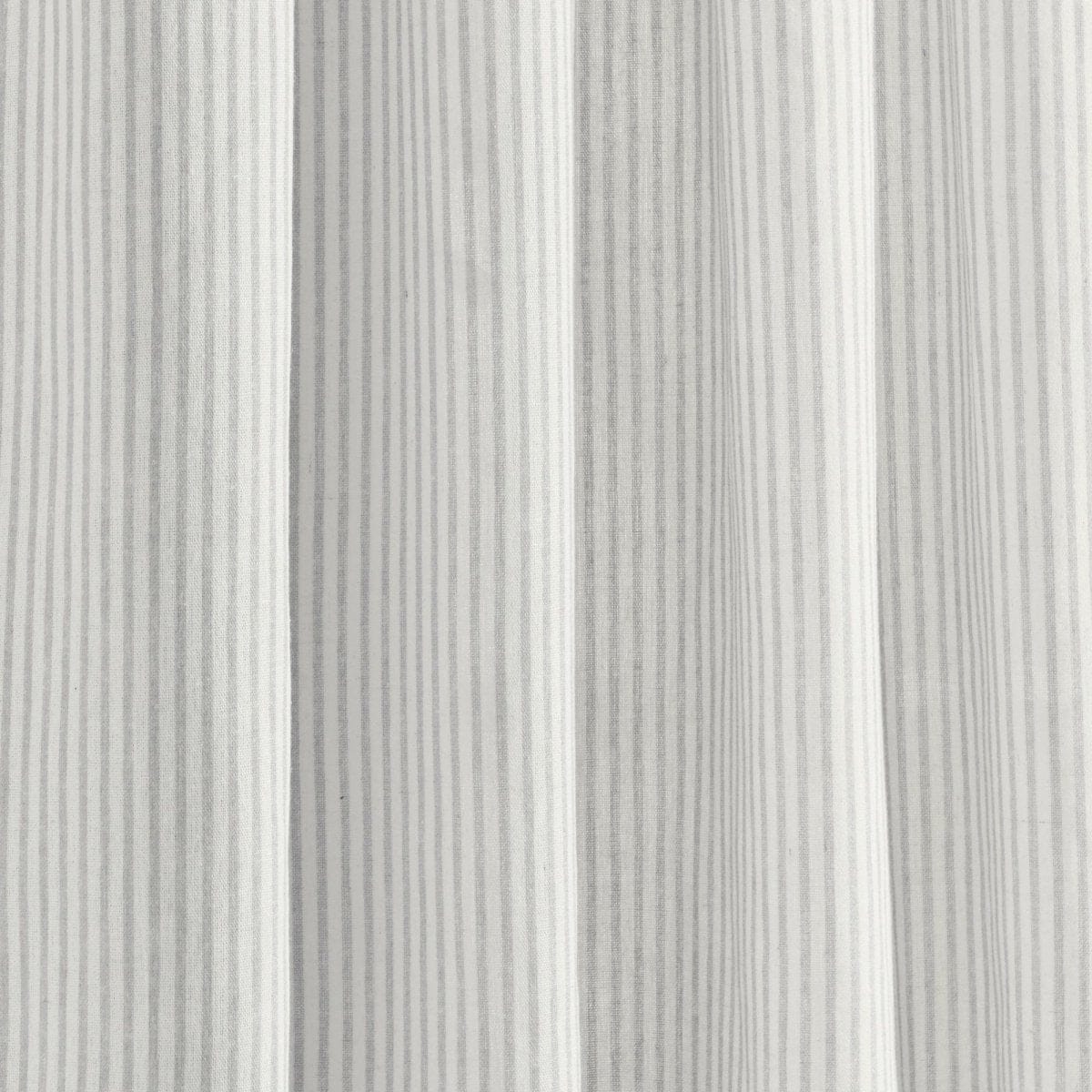 Farmhouse Stripe Reyna Ruffle Window Curtain Panel Set