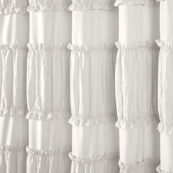 Nova Ruffle Shower Curtain