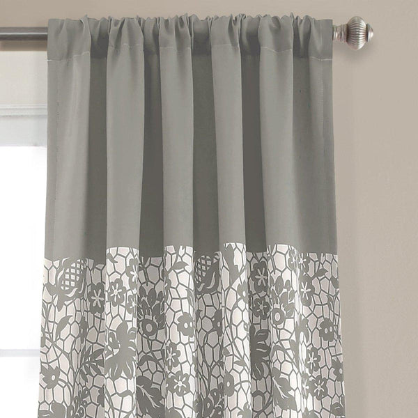 Estate Garden Print Room Darkening Window Curtain Set