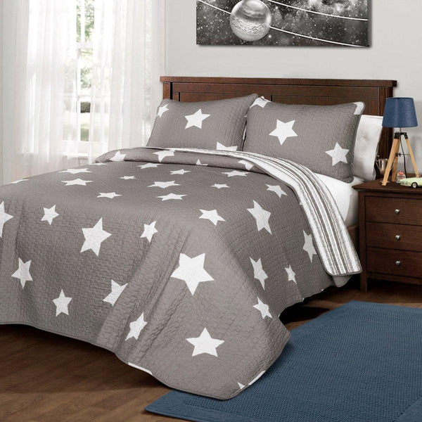 Star Reversible 3 Piece Quilt Set