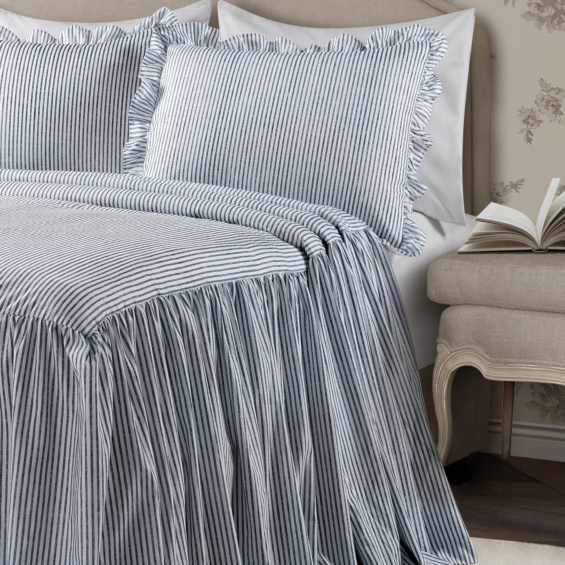 Ticking Stripe Bedspread Set
