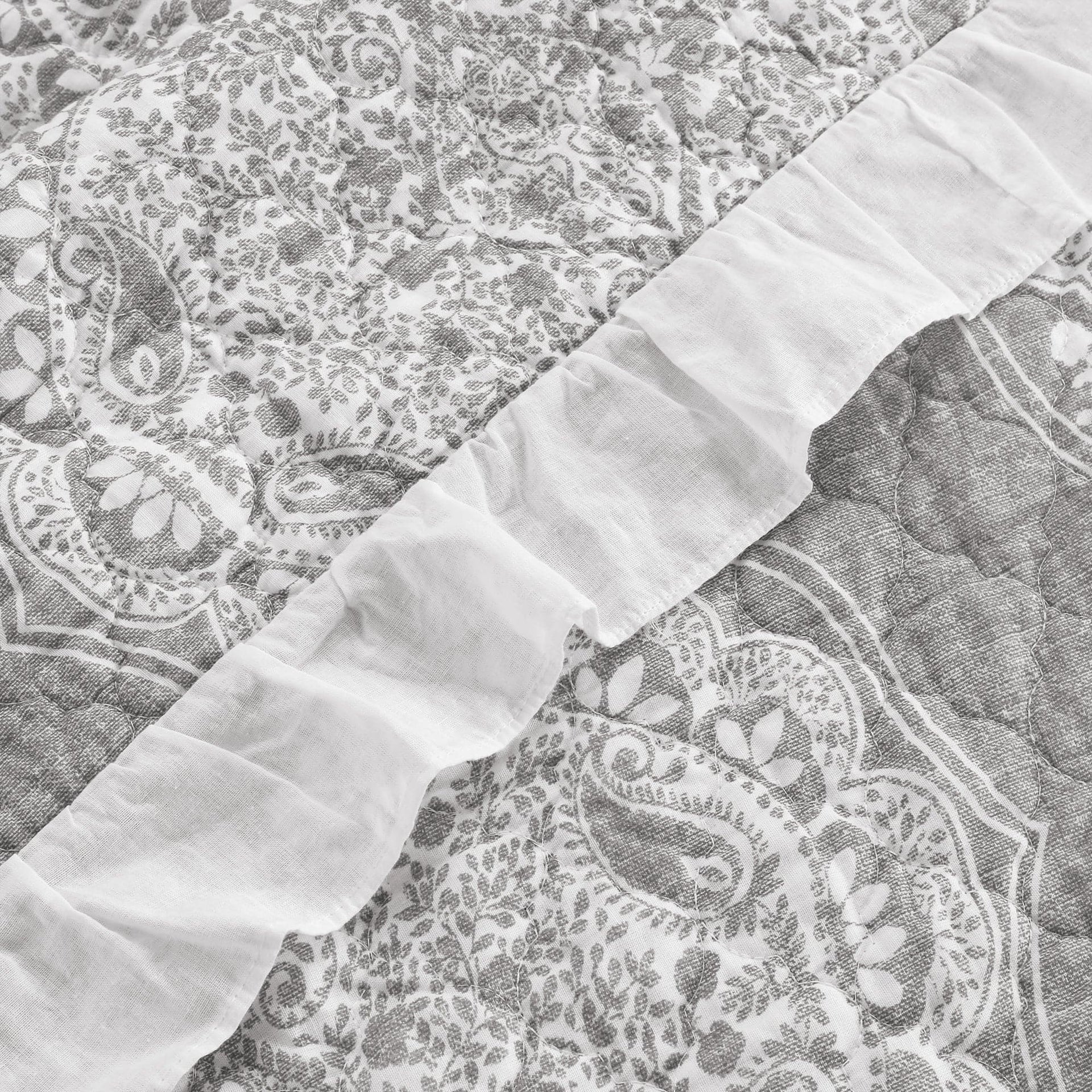 Lucianna Ruffle Edge Cotton Bedspread Set