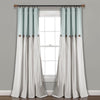 Linen Button Window Curtain Panel