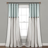 Linen Button Window Curtain Panel