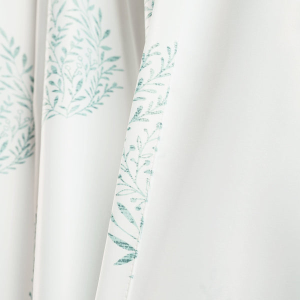 Teardrop Leaf Light Filtering Window Curtain Panel Set