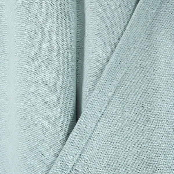 Burlap Knotted Tab Top Window Curtain Panel Set