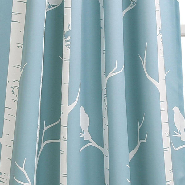 Bird on the Tree Light Filtering Window Curtain Set
