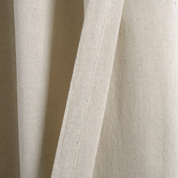 Linen Lace Window Curtain Panel Set