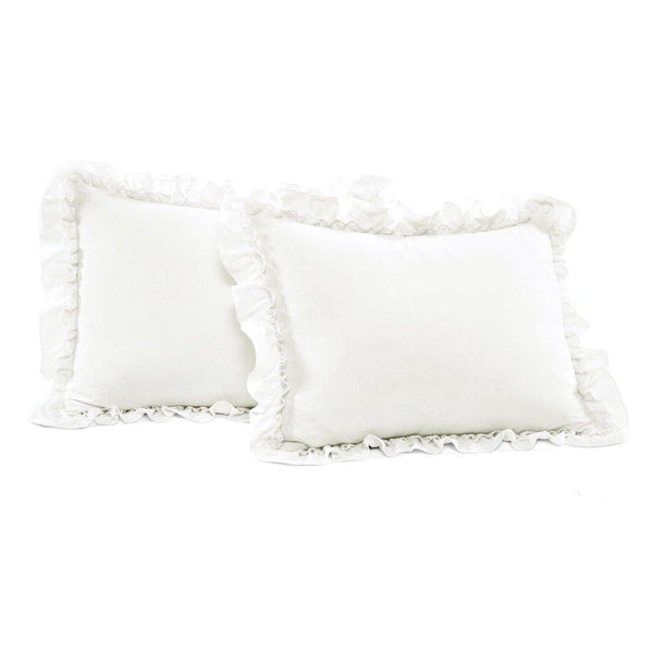 Ella Ruffle Lace 3 Piece Comforter Set