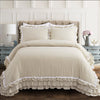 Ella Ruffle Lace 3 Piece Comforter Set