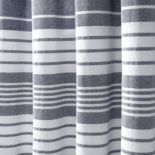 Nantucket Yarn Dyed Tassel Fringe Window Curtain Panel Set