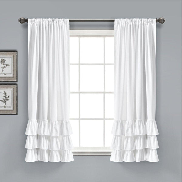 Allison Ruffle Curtain Set