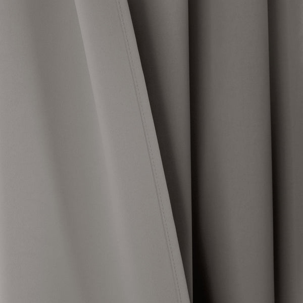 Insulated Knotted Tab Top Blackout Window Curtain Panel Set