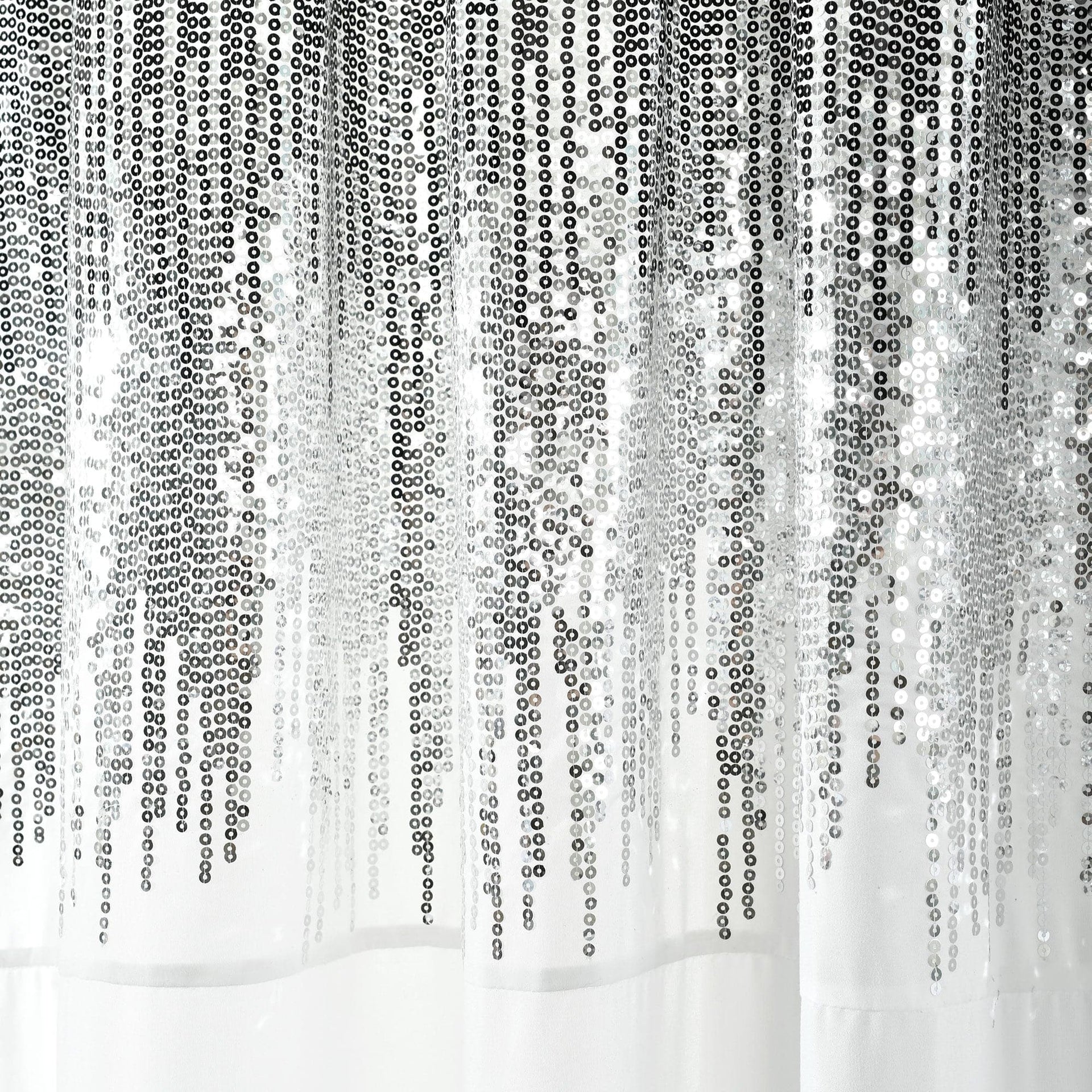 Shimmer Sequins Window Curtain Panel Set
