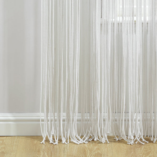 Boho Macrame Textured Cotton Window Curtain