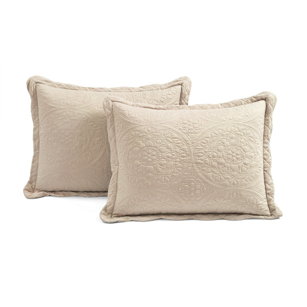 Medallion Scalloped Edge Oversized Bedspread Set