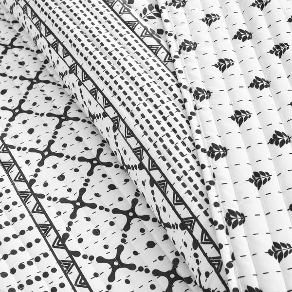 Monique Stripe 3 Piece Quilt Set