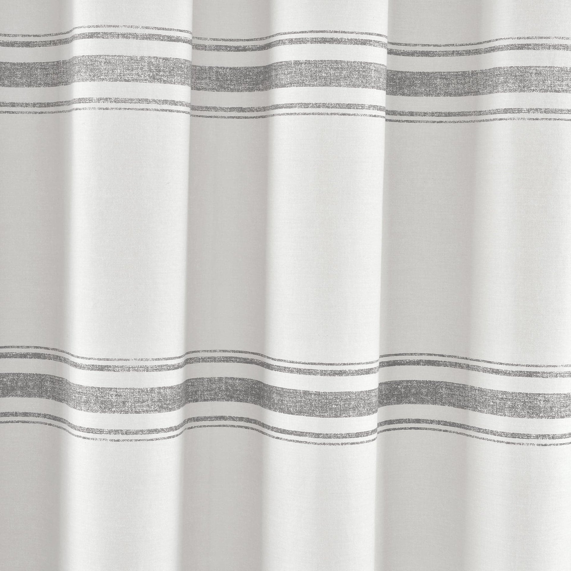 Farmhouse Stripe 100% Cotton Shower Curtain