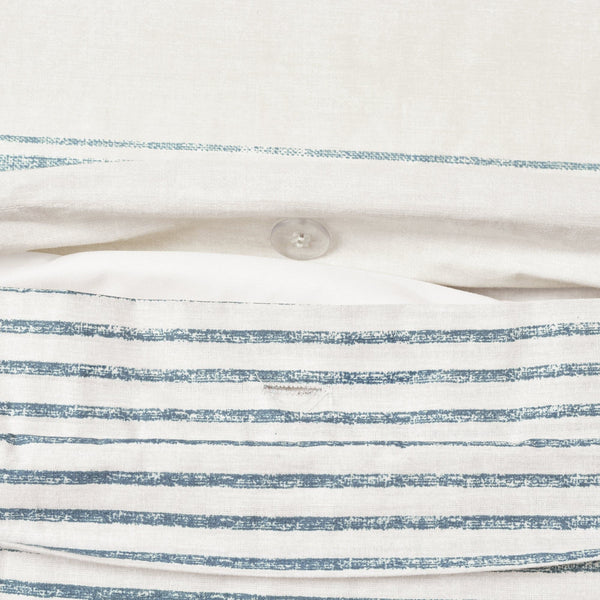 Farmhouse Stripe 100% Cotton Duvet Cover Set