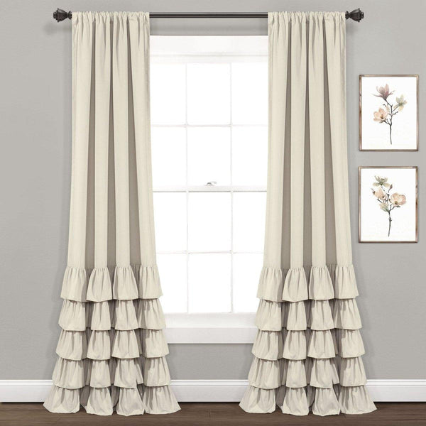 Allison Ruffle Curtain Set