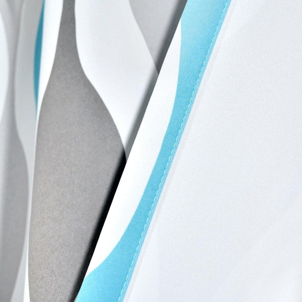 Mid Century Geo Light Filtering Window Curtain Panel Set