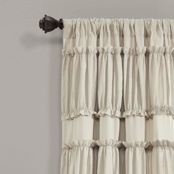 Nova Ruffle Window Curtain Panel Set