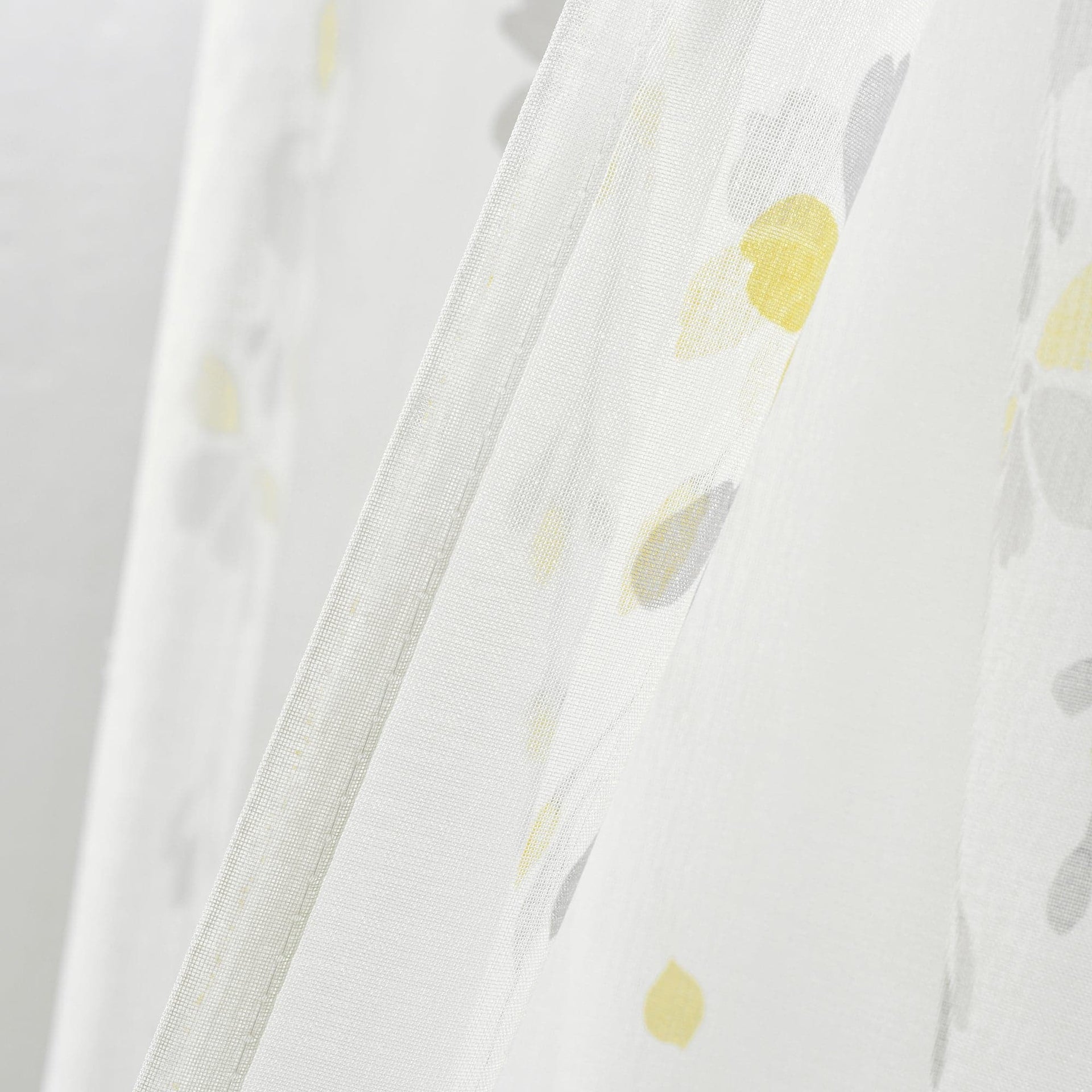 Weeping Flower Sheer Window Curtain Panel Set