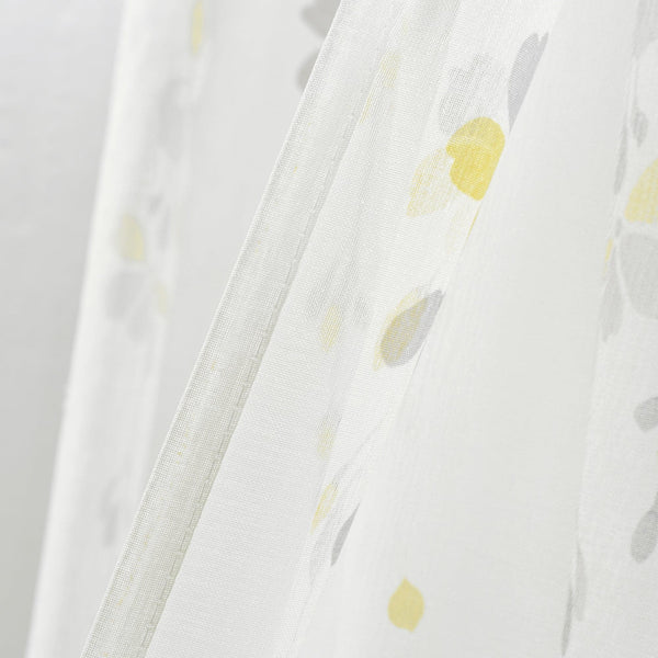 Weeping Flower Sheer Window Curtain Panel Set
