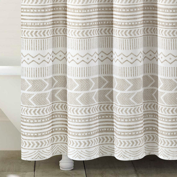 Hygge Geo Shower Curtain