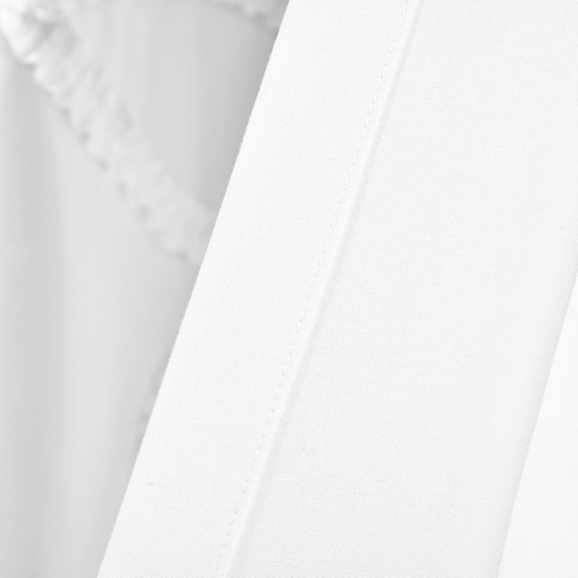 Ruffle Flower Window Curtain Panel Set