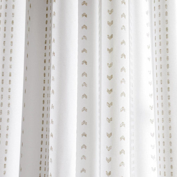 Hygge Stripe Window Curtain Panel Set