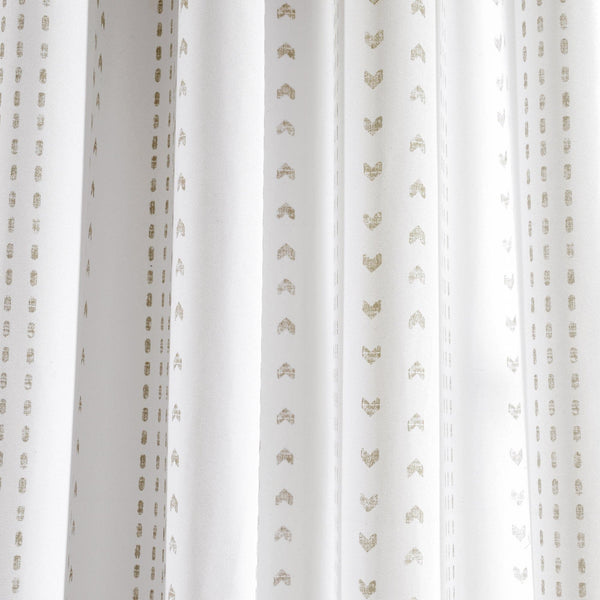 Hygge Stripe Window Curtain Panel Set