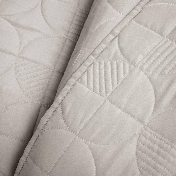 Mid Century Circle Cotton Quilt 3 Piece Set