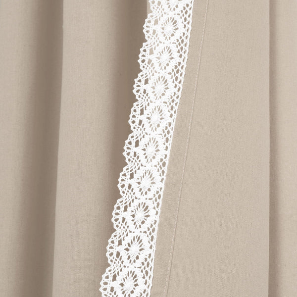 Rosalie Faux Linen Window Panel Set