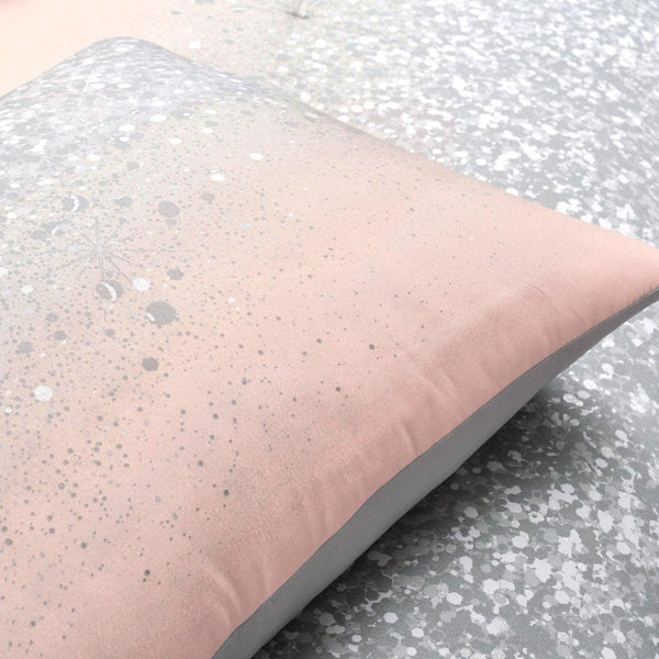 Glitter Ombre Metallic Print Comforter Set With Pillowcases