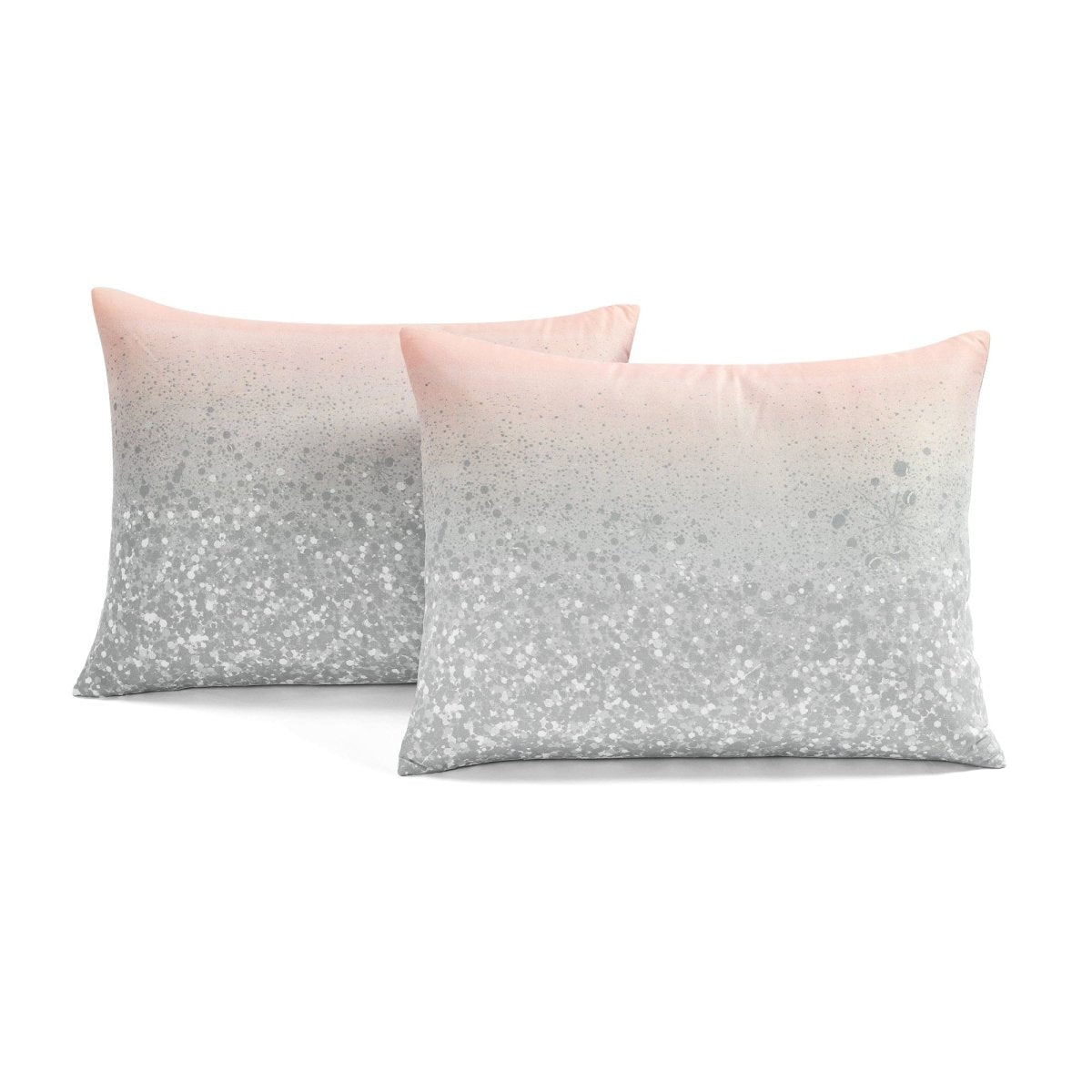 Glitter Ombre Metallic Print Comforter Set With Pillowcases