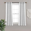 Hygge Stripe Window Curtain Panel Set - 52"W x 63"L / Black_White