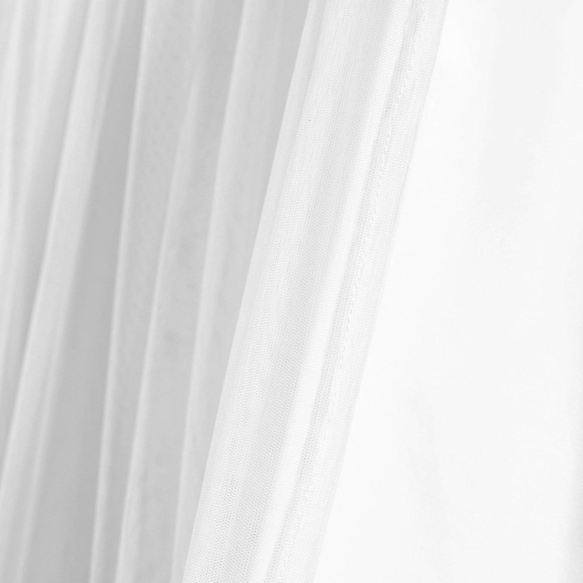 Tulle Skirt Solid Window Curtain Panel Set